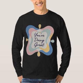 T-shirt Autocollant d'affirmation pastel de grande qualité