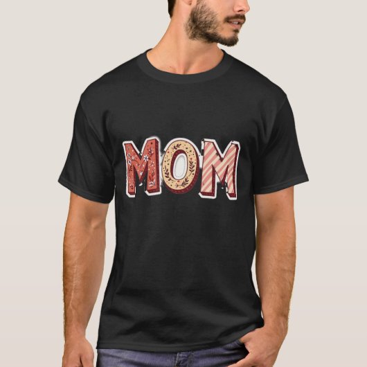 T-shirt Autocollant de style patchwork MAMAN (Devant)