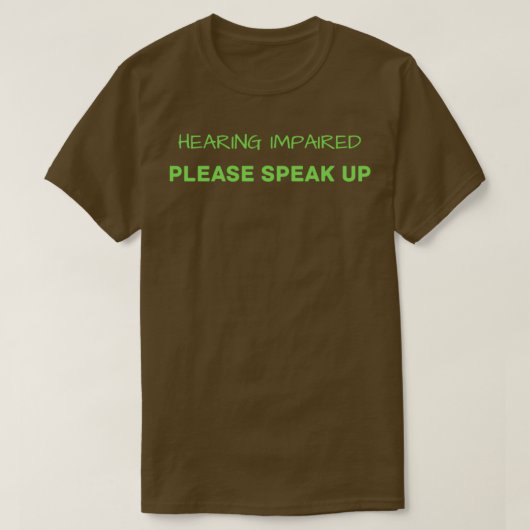 T-shirt Autocollant déficient auditif 5 (Design devant)