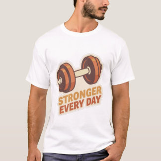 T-shirt Autocollant d'haltère de motivation de gym Plus Fo