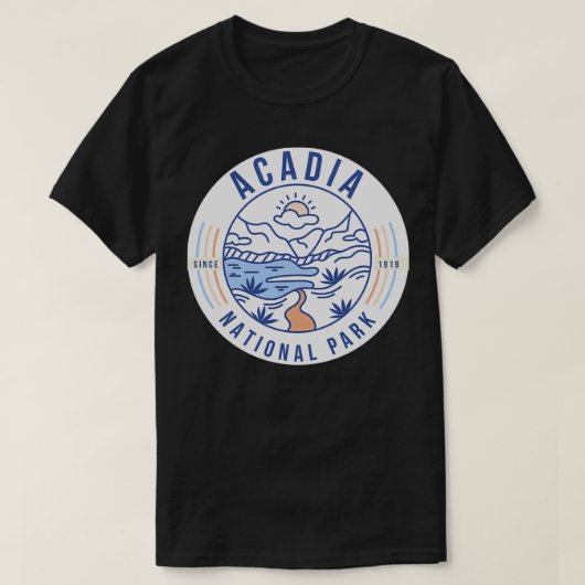 T-shirt Autocollant du parc national Acadia 2 (Design devant)
