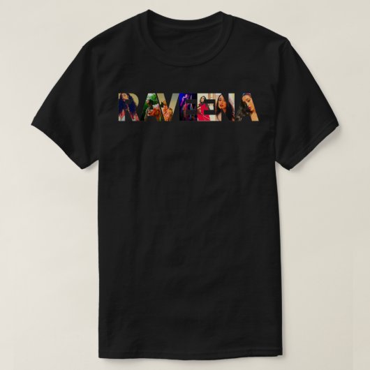 T-shirt autocollant essentiel raveena (Design devant)