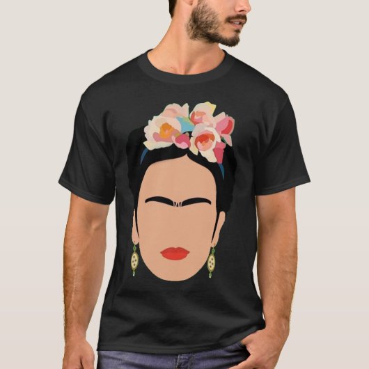 T-shirt Autocollant Frida Kahlo Sticker (Devant)