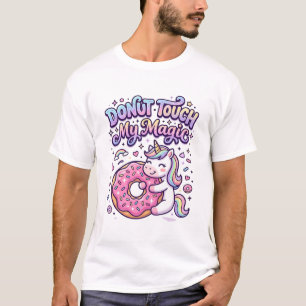 T-shirt Autocollant idée cadeau magique Licorne Donut Touc