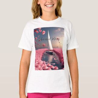 T-shirt Autocollant mariage rose de voilier