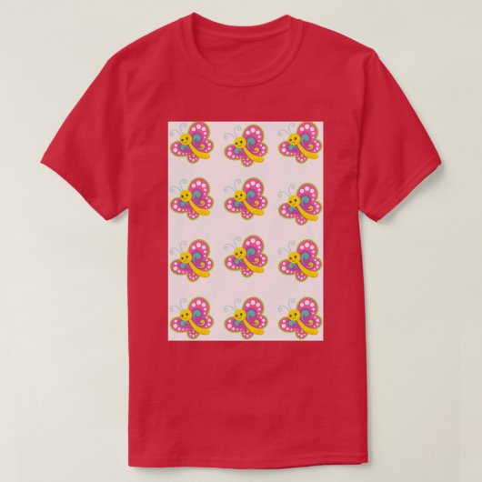 T-shirt autocollant papillons 1 (Design devant)
