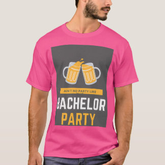 T-shirt Autocollant pour enterrement de vie de garçon