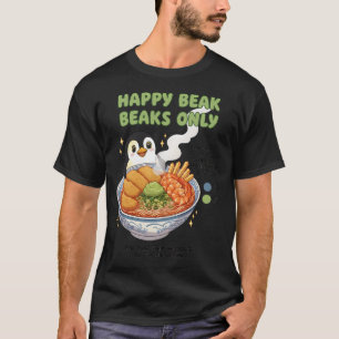 T-shirt Autocollant Ramen Pingouin Bec Heureux