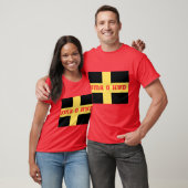 T-shirt Autocollant rectangulaire St Davids Cymru Yma O Hy (Unisexe)