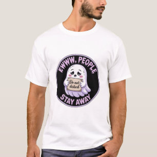 T-shirt Autocollant Restez À L'écart - Drôle Gh Introverti