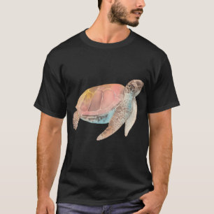 T-shirt Autocollant tortue marine aquarelle