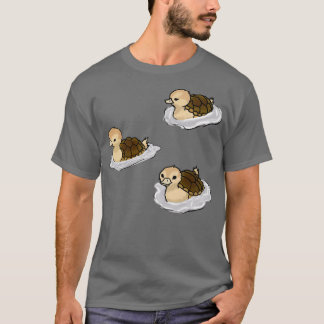 T-shirt Autocollant Turtle Ducks