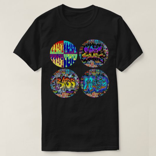 T-shirt autocollants graffiti cool 1 (Design devant)