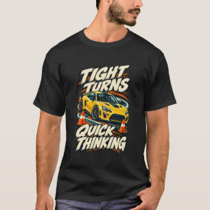 T-shirt Autocross Virage Serrés Réflexion Rapide