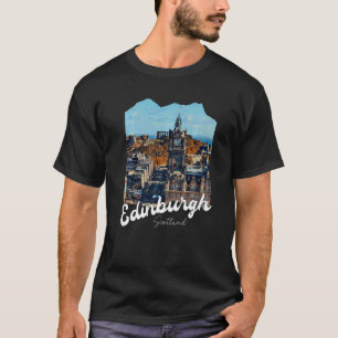T-shirt Automne à Édimbourg Premium