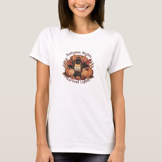 T-shirt Automne aquarelle automne nuits moisson (Devant)