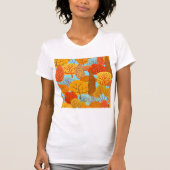 T-shirt Automne Arbres Motif Chute Foliage (Devant)