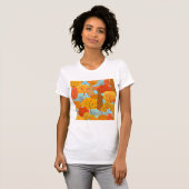 T-shirt Automne Arbres Motif Chute Foliage (Devant entier)
