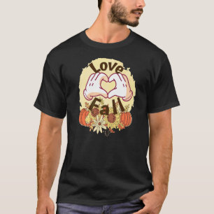 T-shirt Automne Automne Citrouilles Et Gourds Vêtements
