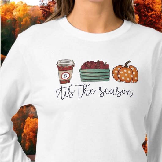 T-shirt Automne C'est la saison Citrouille des pommes de c