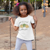 T-Shirt Automne Citrouille Gourd I Love Automne Aquarelle