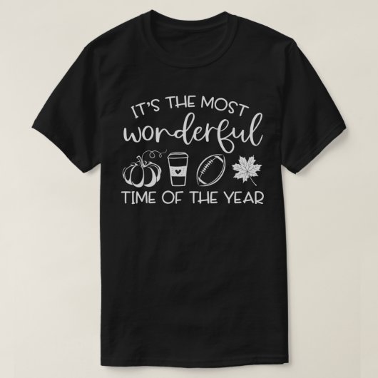 T-shirt Automne Citrouille Son temps le plus merveilleux d (Design devant)