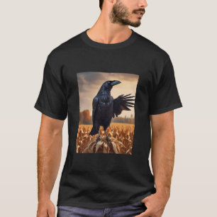 T-shirt Automne Corbeau