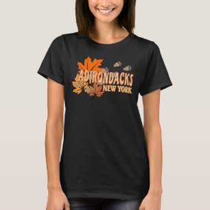 T-shirt Automne dans les Adirondacks avec les feuilles d'a