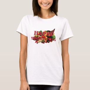 T-shirt Automne de corne d'abondance de récolte d'automne