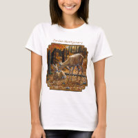 Automne de Doe et Fawn Whitetail