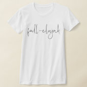T-shirt Automne-elujaa Tendance minimaliste Automne-Hallel (Poser)