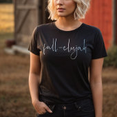 T-shirt Automne-elujaa Tendance minimaliste Automne-Hallel