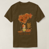 T-shirt Automne est dans l'Air Autumn Garden Gnome et Feui (Design devant)