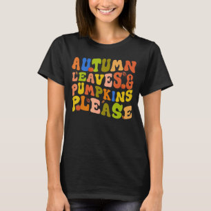 T-shirt AUTOMNE FEUILLES & CITROUILLES S'IL VOUS PLAÎT Aut