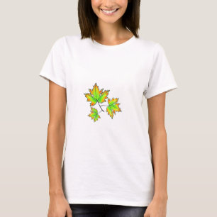 T-shirt Automne Feuilles élégant automne botanique