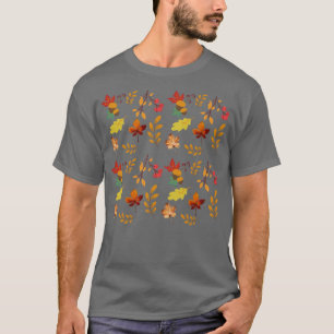 T-shirt Automne Feuilles Motif