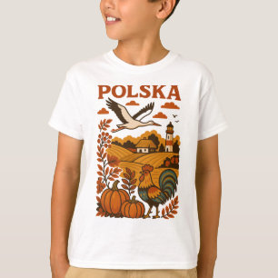 T-shirt Automne folklorique de la campagne polonaise