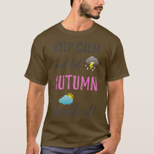 T-shirt Automne Funky Garder Calme Personnalisé Femmes Pre