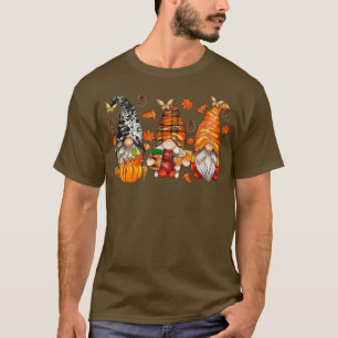 T-shirt Automne Gnomes Western Pays automne rétro automne