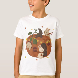 T-shirt Automne incroyable : Lapin et Citrouille