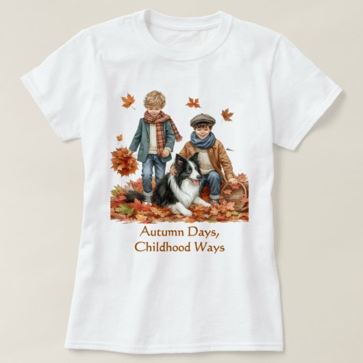 T-shirt Automne Jours automne saison (Design devant)