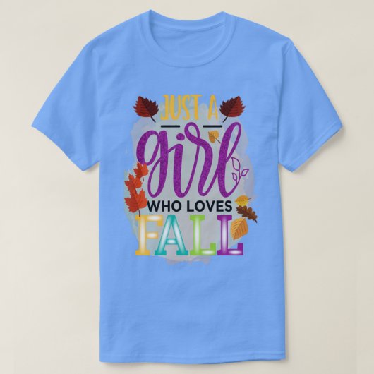 T-shirt Automne Laisser Lover Automne automne est ma coule (Design devant)