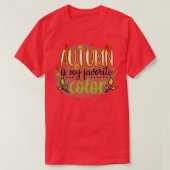 T-shirt Automne Laisser Lover Automne automne est ma coule (Design devant)