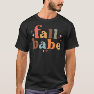 T-shirt Automne Saison Automne Bonjour Automne Vintage Ret