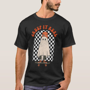 T-shirt Automne Saison Éffrayante Creuse It Real Retro Hal