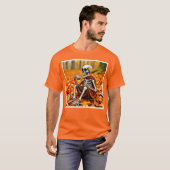 T-shirt Automne Skeleton Café Break Design (Devant entier)