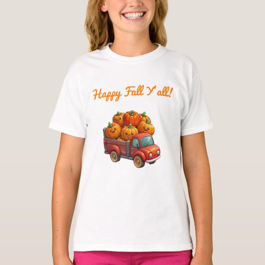 T-Shirt-Automne T-Shirt pour filles (Devant)