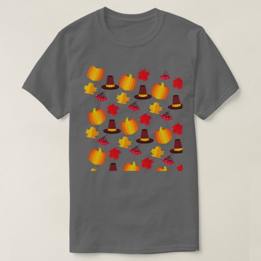 T-shirt Automne Thanksgiving Design Motif (Design devant)