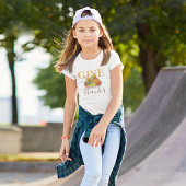 T-Shirt Automne Thanksgiving Remercier Typographie