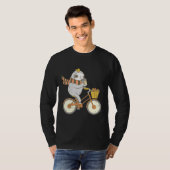 T-shirt Automne Vélo Sloth (Devant entier)